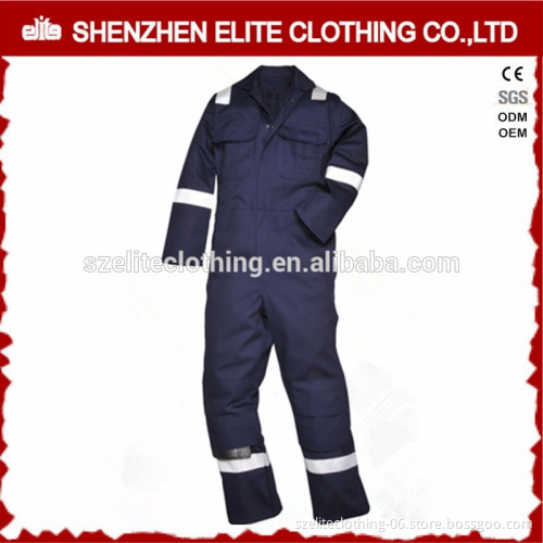 ANSI custom wholesale mechanic navy blue reflective overalls